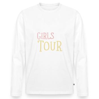Lloret De Mar Girls Tour - Männer Premium Bio Langarmshirt - Weiß - Vorne - Nico (187cm)