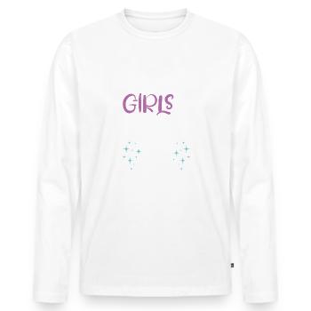Tournée des filles en Croatie - T-shirt manches longues Premium bio Homme - blanc - Devant - Nico (187cm)