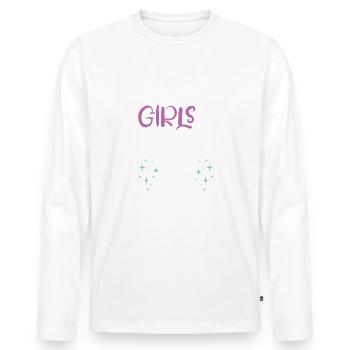 Tournée des filles de Norvège - T-shirt manches longues Premium bio Homme - blanc - Devant - Nico (187cm)
