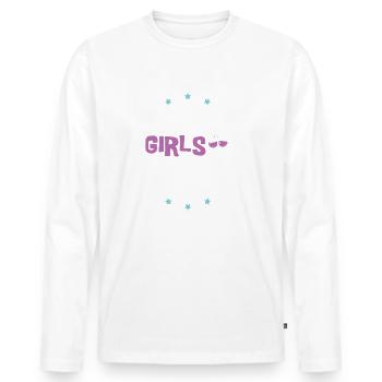 Tournée des filles en Croatie - T-shirt manches longues Premium bio Homme - blanc - Devant - Nico (187cm)