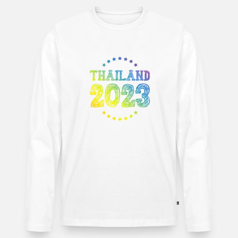 Thailand 2023 - Männer Premium Bio Langarmshirt - undefined