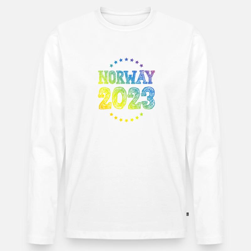 Norway 2023 - Männer Premium Bio Langarmshirt - undefined