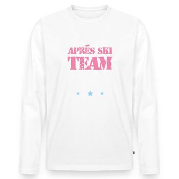 Après-ski 2023 - Men's Premium Organic Long Sleeve Shirt - white - Front - Nico (187cm)