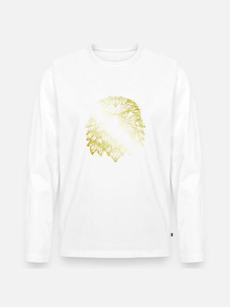 Eagle Mandala gold - Men's Premium Organic Long Sleeve Shirt -
