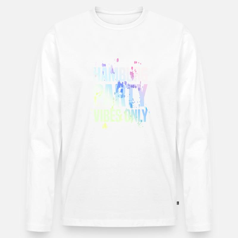 Hamburg Party Vibes - Männer Premium Bio Langarmshirt - undefined