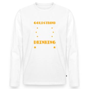 L’équipe de consommation de Golden Sands - T-shirt manches longues Premium bio Homme - blanc - Devant - Nico (187cm)