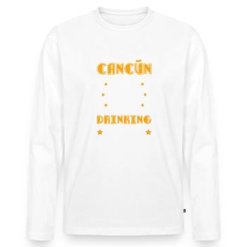 Équipe de boissons de Cancun - T-shirt manches longues Premium bio Homme - blanc - Devant - Nico (187cm)