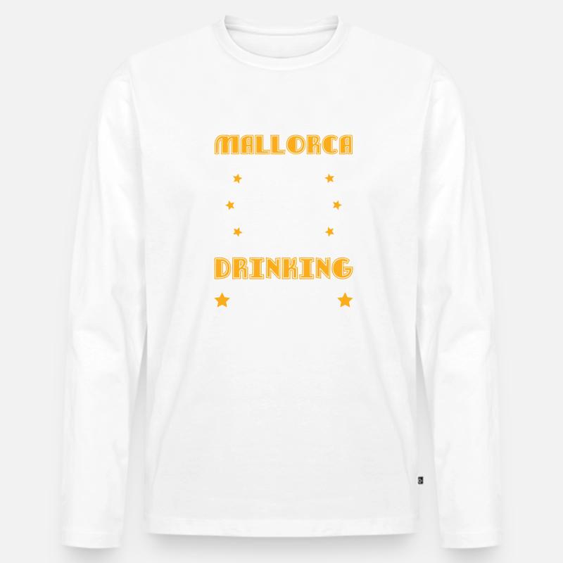 Mallorca Drinking Team - Männer Premium Bio Langarmshirt - undefined