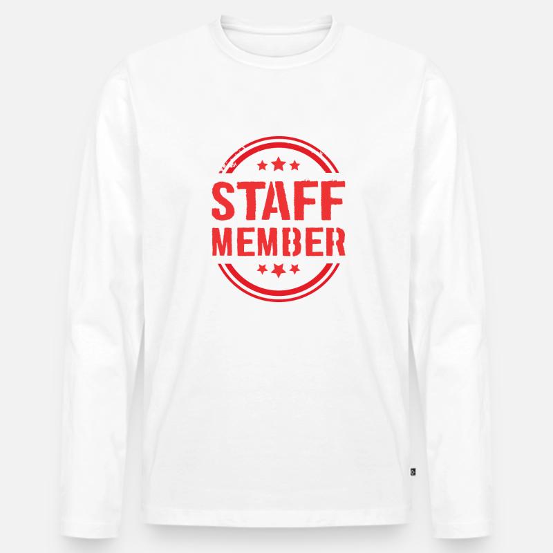Staff Mitglied - Männer Premium Bio Langarmshirt - undefined