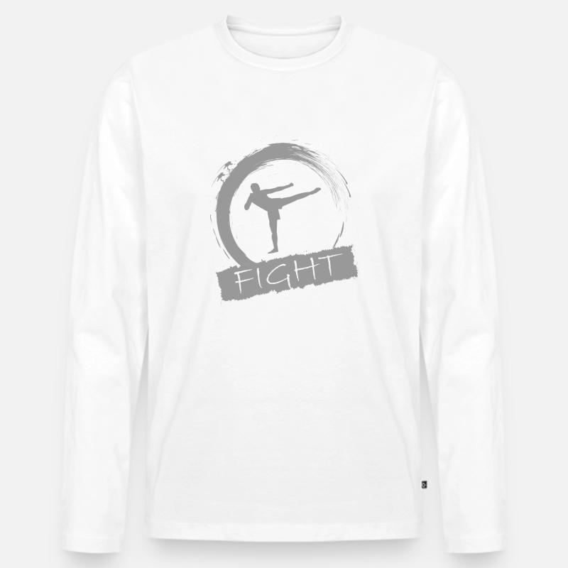 Kickboxing - Männer Premium Bio Langarmshirt - undefined