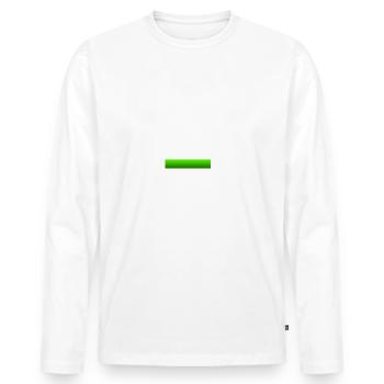 Mégaloop en cours de chargement - T-shirt manches longues Premium bio Homme - blanc - Devant - Nico (187cm)