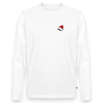 Weihnachten wird geladen Christmas Winter Geschenk - Männer Premium Bio Langarmshirt - Weiß - Vorne - Nico (187cm)