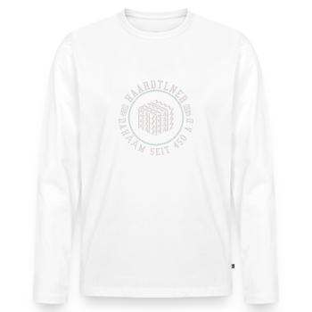 Haardtliner Pfalz T-Shirt Gift Hoodie Cap - Men's Premium Organic Long Sleeve Shirt - white - Front - Nico (187cm)