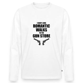 Armes Sports Tir Tir Tir Sports Shooter - T-shirt manches longues Premium bio Homme - blanc - Devant - Nico (187cm)