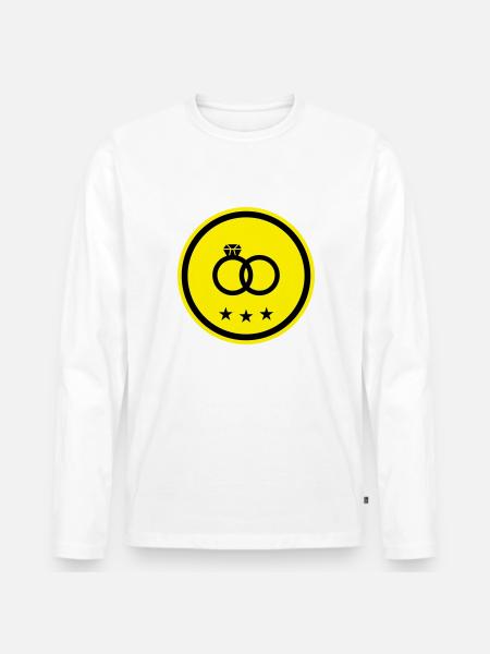 Eheringe Ring Hochzeit - Männer Premium Bio Langarmshirt -