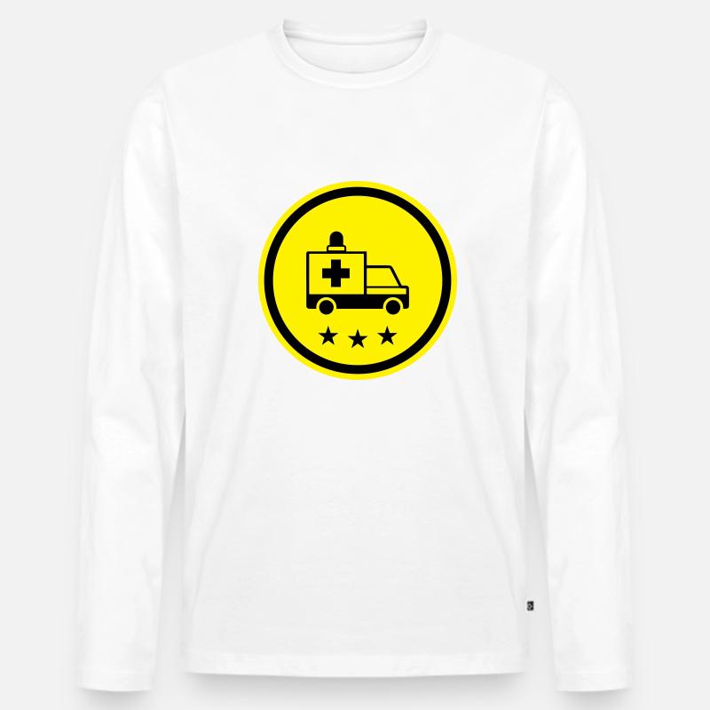 Krankenwagen Ambulance - Männer Premium Bio Langarmshirt - undefined