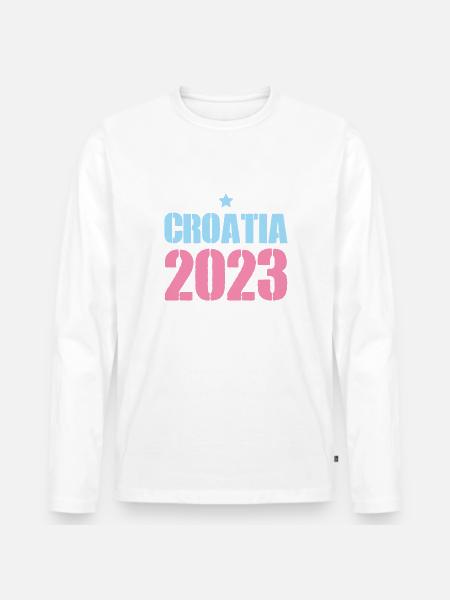 Croatia 2023 - Men's Premium Organic Long Sleeve Shirt -