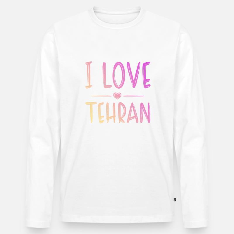 I Love Tehran - Männer Premium Bio Langarmshirt - undefined