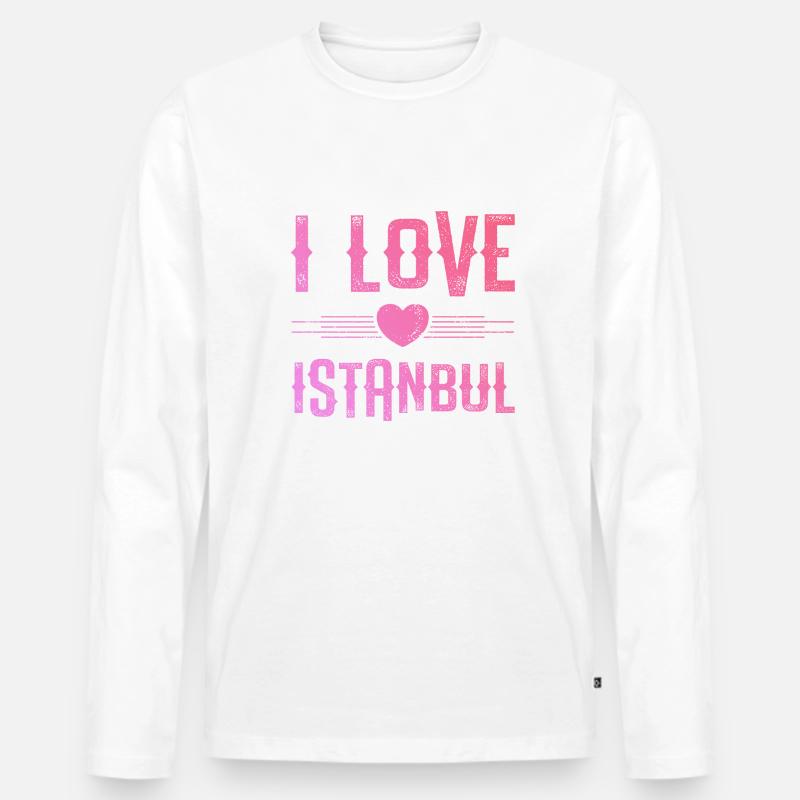 I Love Istanbul - Männer Premium Bio Langarmshirt - undefined