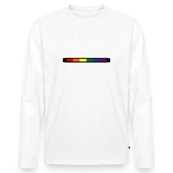 Happy pride - T-shirt manches longues Premium bio Homme - blanc - Devant - Nico (187cm)