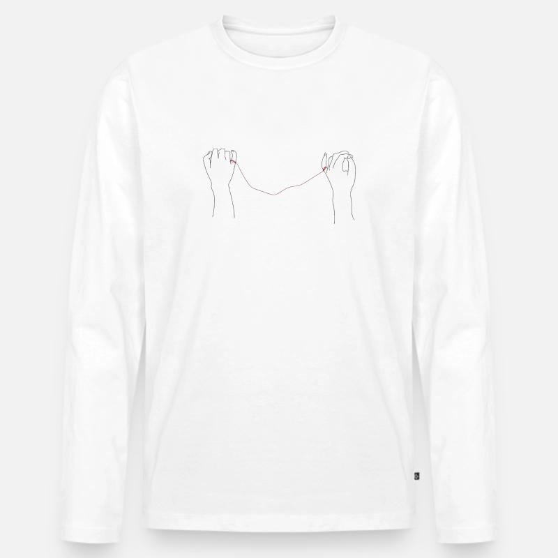 Forever - Männer Premium Bio Langarmshirt - Weiß