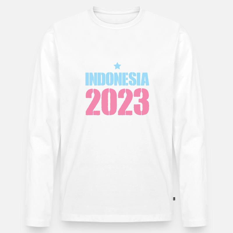 Indonesia 2023 - Männer Premium Bio Langarmshirt - undefined
