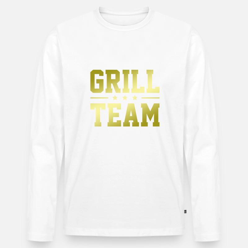 Grill Team - Männer Premium Bio Langarmshirt - undefined