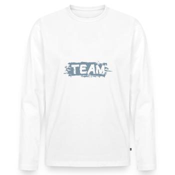 Équipe de tuning - T-shirt manches longues Premium bio Homme - blanc - Devant - Nico (187cm)