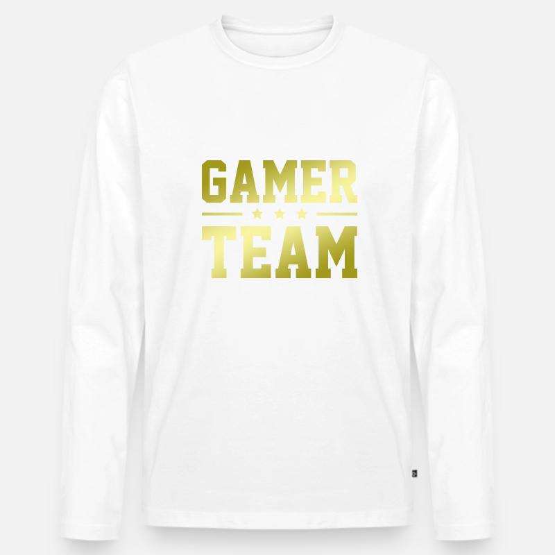 Gamer Team - Männer Premium Bio Langarmshirt - undefined