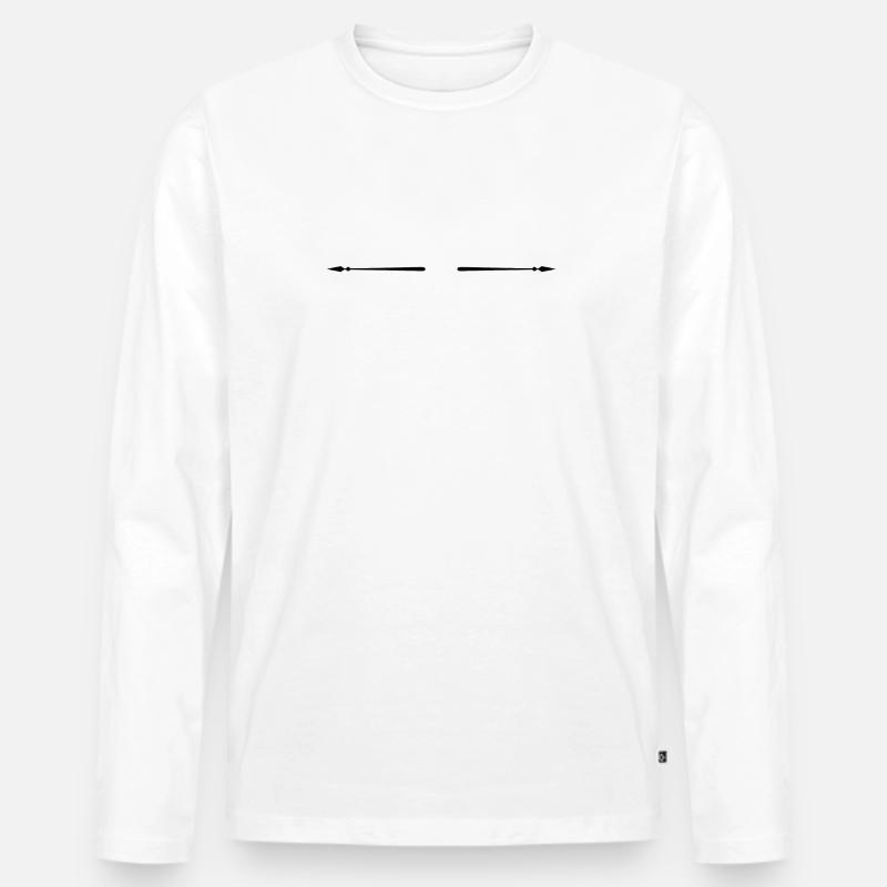 Separation line · Headers · Frames - Men's Premium Organic Long Sleeve Shirt - white