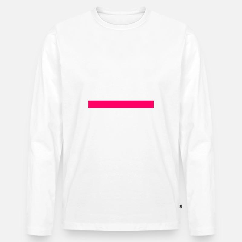Fck pvv - Männer Premium Bio Langarmshirt - Weiß