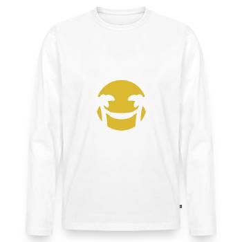 Ich bin dann mal weg, Urlaubsmodus aktiviert - Männer Premium Bio Langarmshirt - Weiß - Vorne - Nico (187cm)