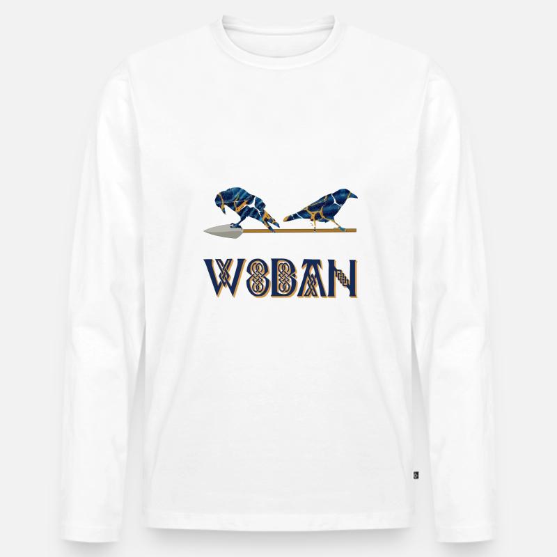 wodan e 16 - Männer Premium Bio Langarmshirt - Weiß