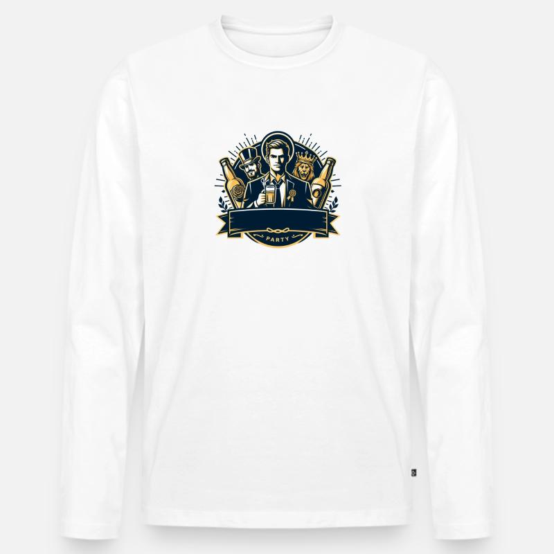 JGA - Junggesellenabschied 4 - Männer Premium Bio Langarmshirt - Weiß