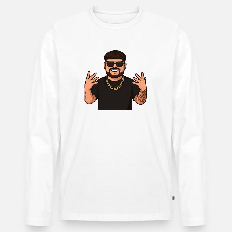 Ibiza Final Vibes – Party Edition  - Männer Premium Bio Langarmshirt - Weiß