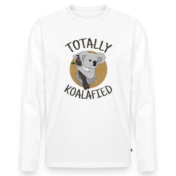 koala - T-shirt manches longues Premium bio Homme - blanc - Devant - Nico (187cm)