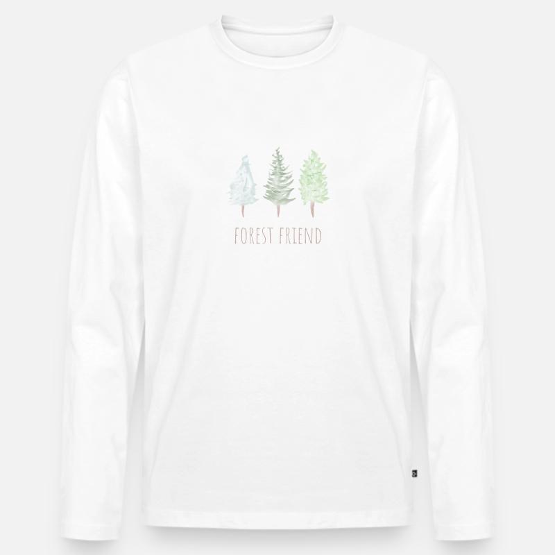 Waldfreund - Männer Premium Bio Langarmshirt - undefined