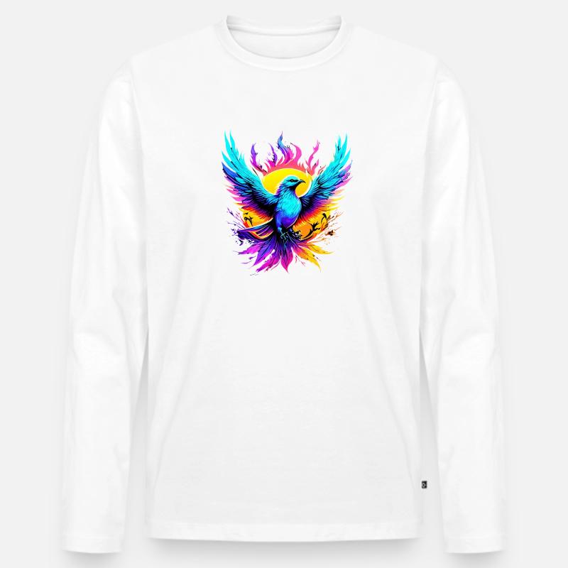 mockingbird - Männer Premium Bio Langarmshirt - Weiß