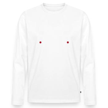 Animal Liberation - Men's Premium Organic Long Sleeve Shirt - white - Front - Nico (187cm)