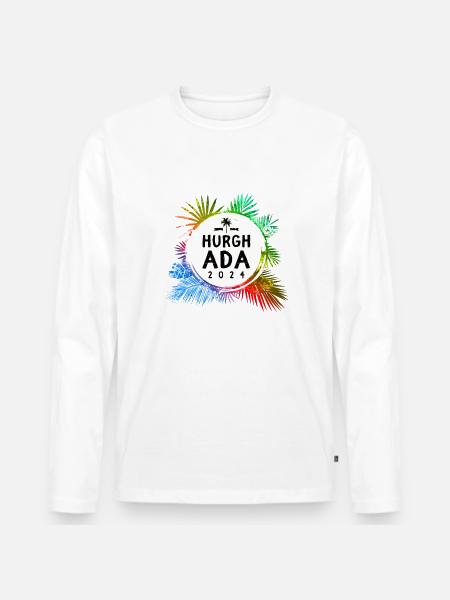 Hurghada 2024 Bunt - Männer Premium Bio Langarmshirt -