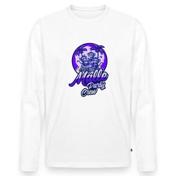 Malle Party Crew Affe Mallorca Bier - Männer Premium Bio Langarmshirt - Weiß - Vorne - Nico (187cm)
