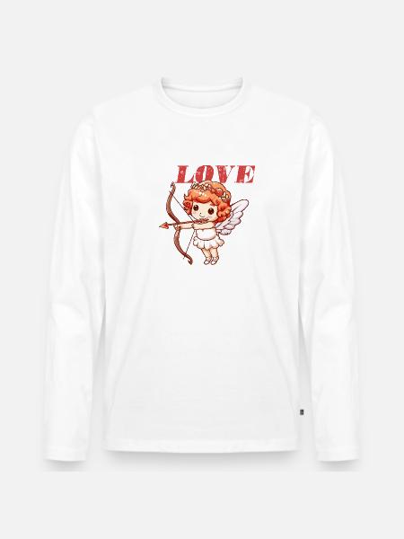Je t’aime ange - T-shirt manches longues Premium bio Homme -