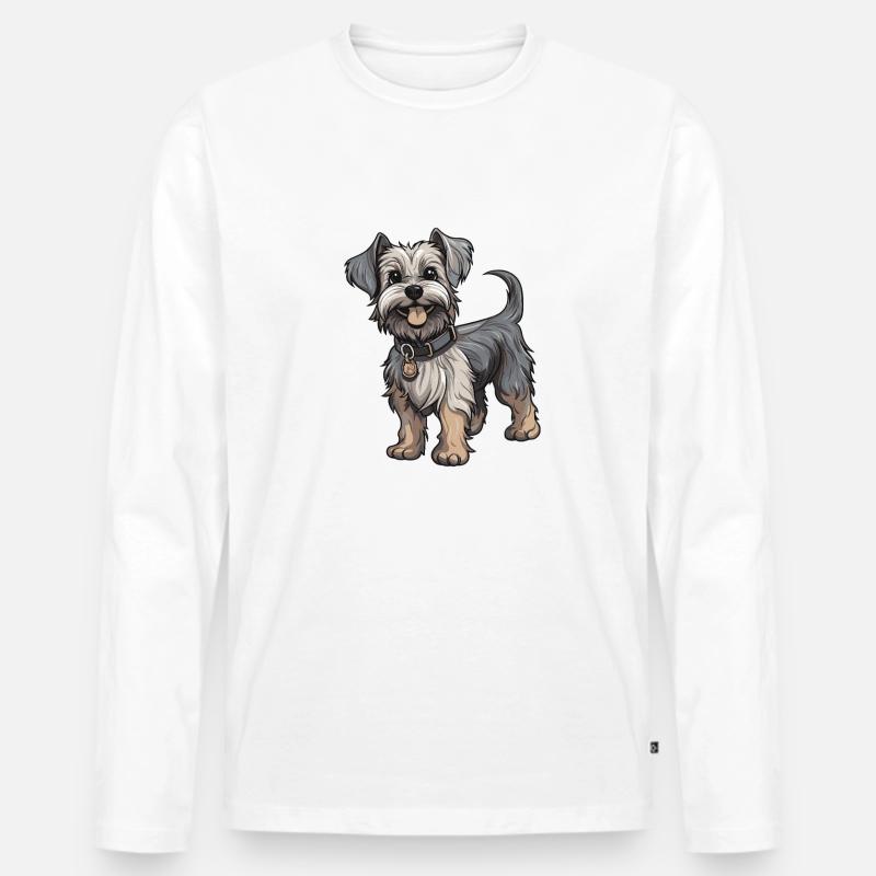 Yorkshire Terrier Hund - Männer Premium Bio Langarmshirt - undefined