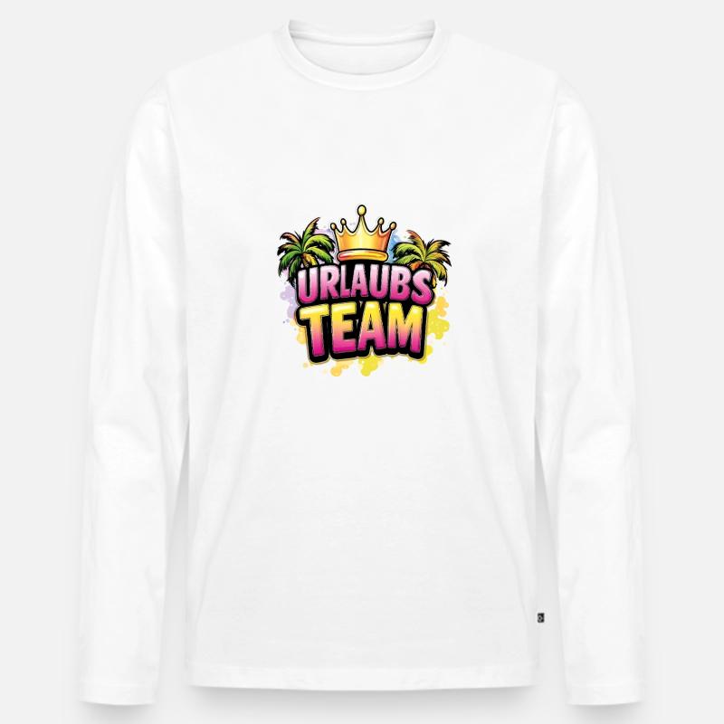 Urlaubs Team Meer - Männer Premium Bio Langarmshirt - undefined