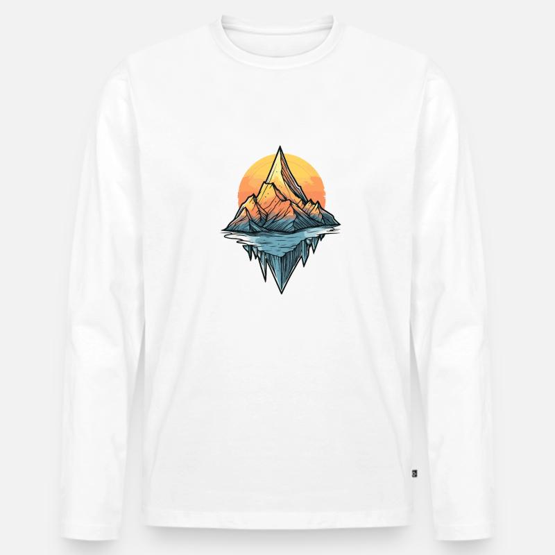 Berge - Männer Premium Bio Langarmshirt - undefined