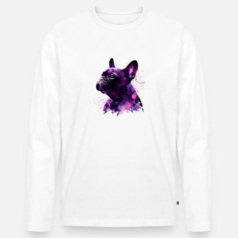 bully love - Männer Premium Bio Langarmshirt - Weiß