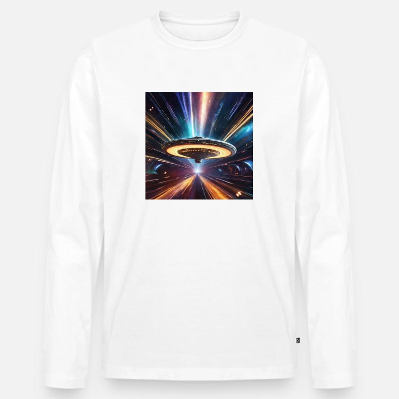 Worp - Männer Premium Bio Langarmshirt - Weiß