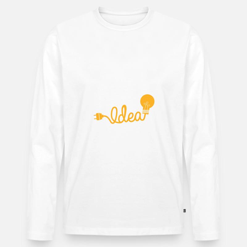 Smart Home Spruch - Männer Premium Bio Langarmshirt - undefined