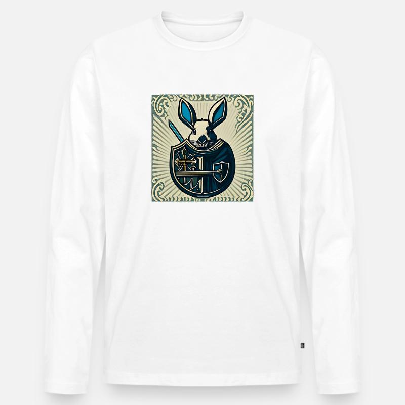 Make Easter Great Again III - Männer Premium Bio Langarmshirt - Weiß