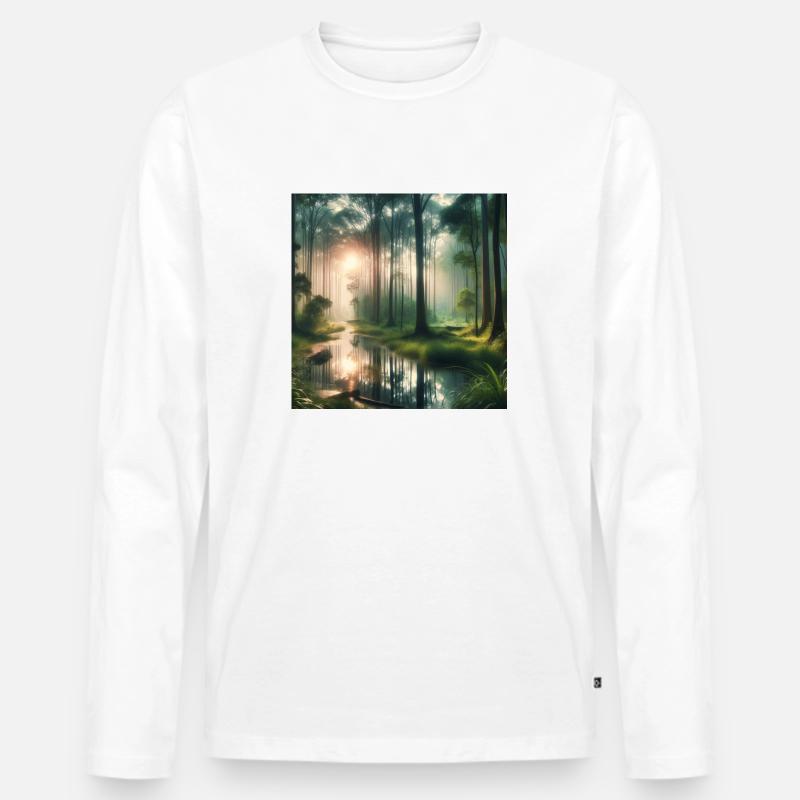 group1 5 - Männer Premium Bio Langarmshirt - Weiß